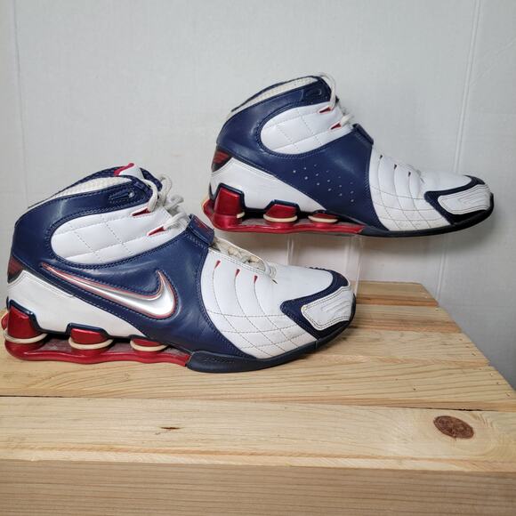Nike Shox Vince Carter 5 Olympic Mid-Top Sneakers - Size 10 - Picture 3 of 7